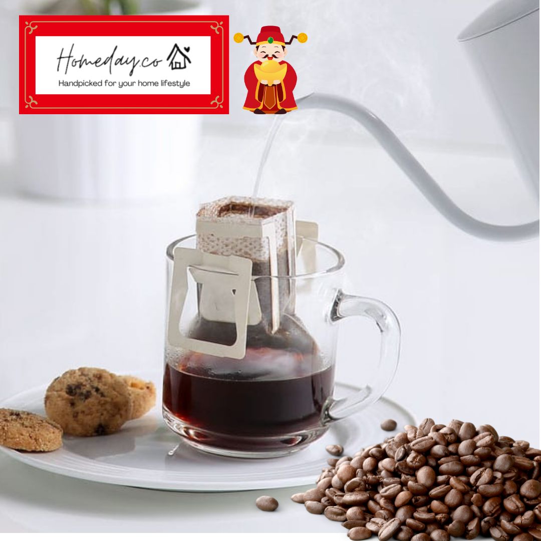 CNY Single Origin Coffee Drip and Artisan Cookie Gift Set